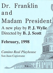 cover for Dr. Franlik and Madam President play